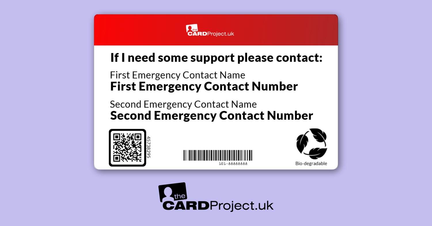 Pacemaker Medical ID Card  (REAR)